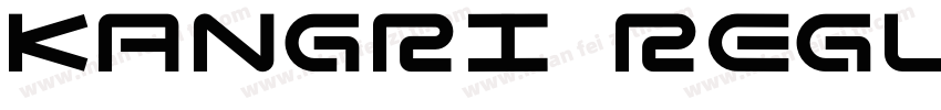 Kangri Regular字体转换